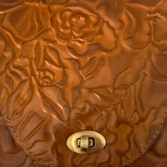 Embossed Leather Backpack - Tan - Picture 5 of 10